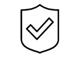 Shield with checkmark inside